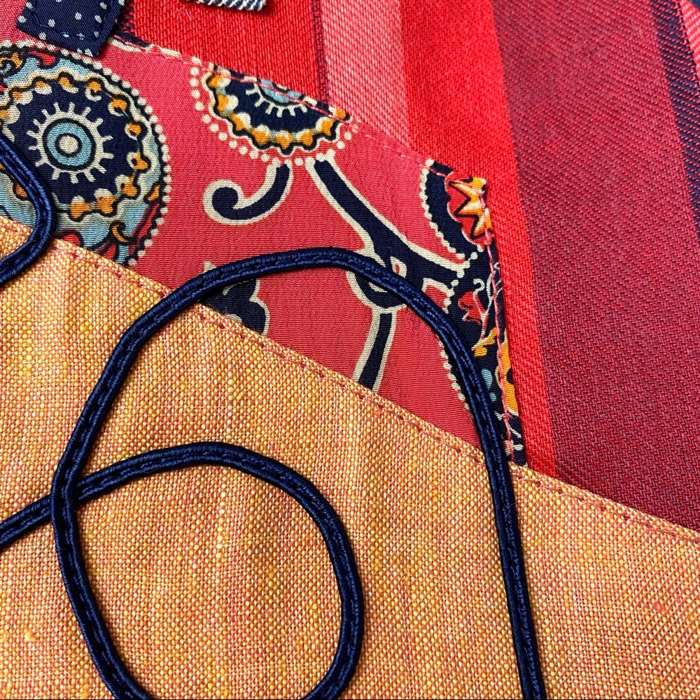 Vintage Canvasbacks Striped Patchwork Jacket Euc - image 7